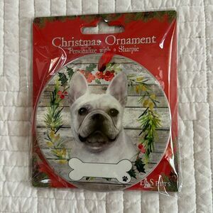 Christmas Ornament Frenchie French Bulldog Ceramic Personalized DIY